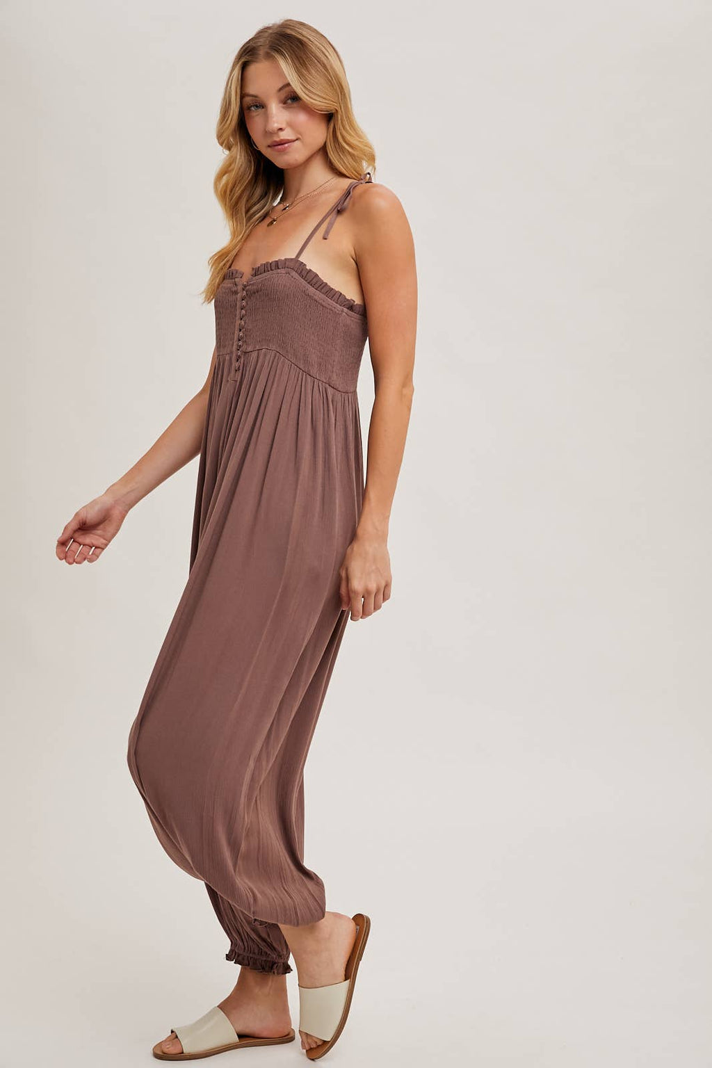 Shoulder Tie Jumpsuit