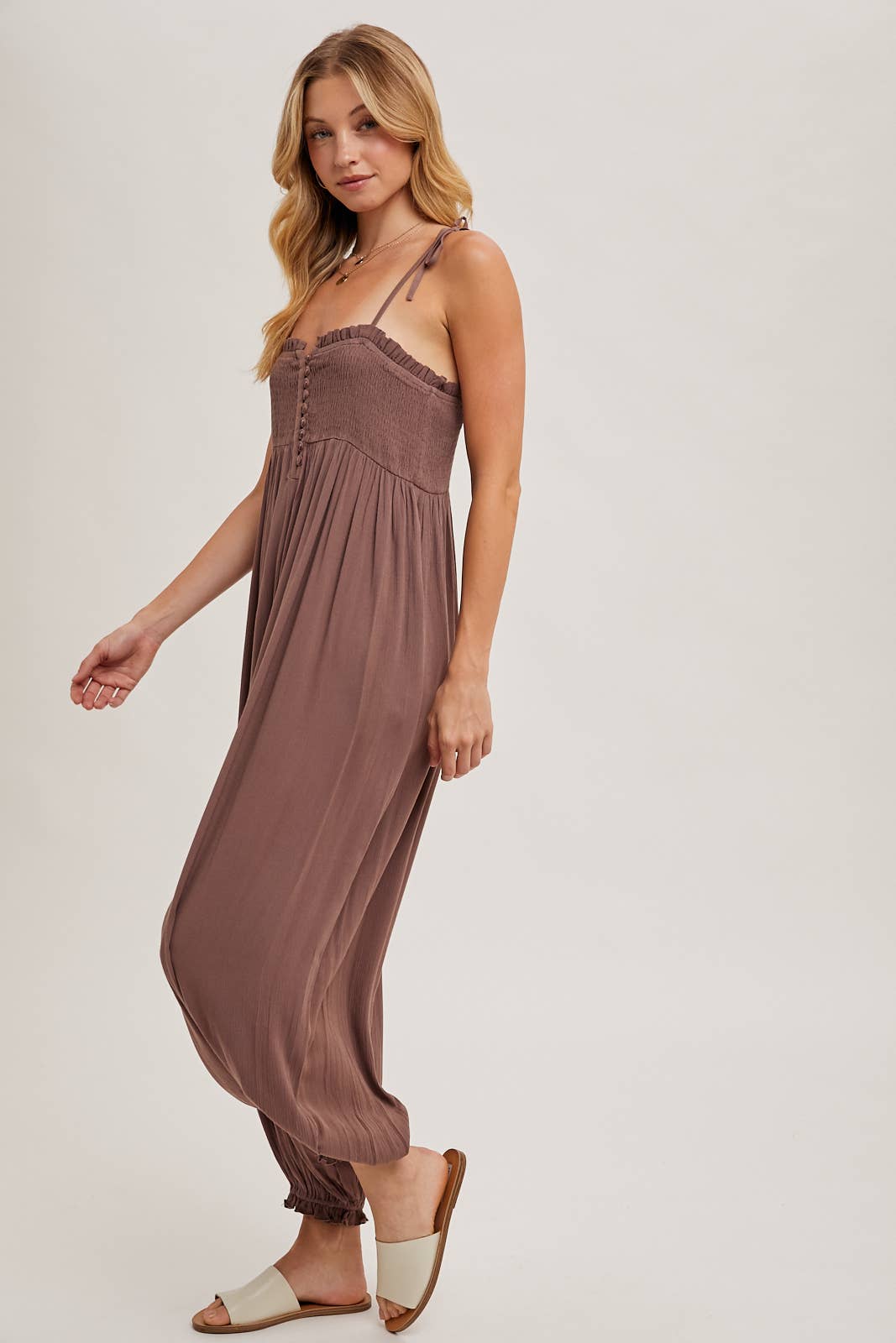 Shoulder Tie Jumpsuit