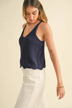 Crop Sweater Tank