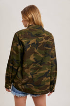 CAMO SHERPA LINED JACKET