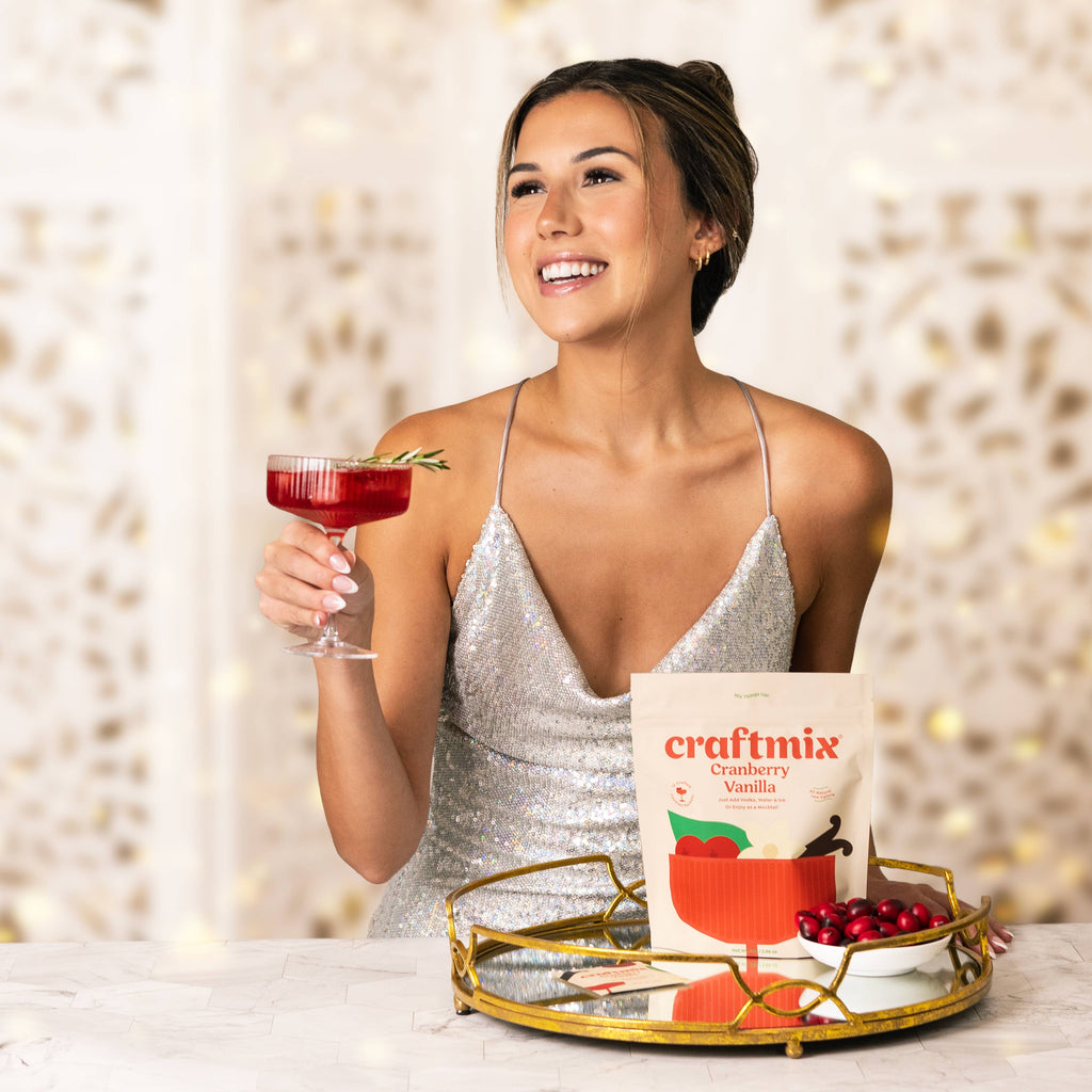 Cranberry Vanilla Cocktail / Mocktail Mixer - Single Packets