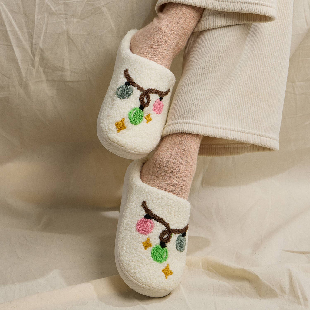 Festive Lights House Slippers