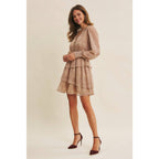 ROMANTIC IN EVERY WAY FLORAL TIERED RUFFLE MINI DRESS