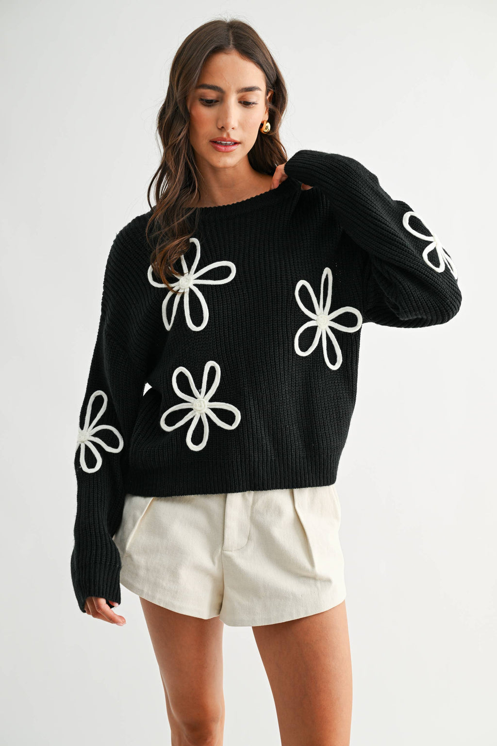 Daisy Loop Knit Sweater