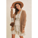 SLOUCHY BUTTON-DOWN CARDIGAN