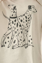 Dalmatians Garment-Washed Oversized Graphic Tee