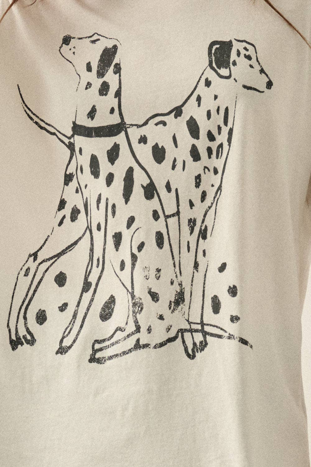Dalmatians Garment-Washed Oversized Graphic Tee
