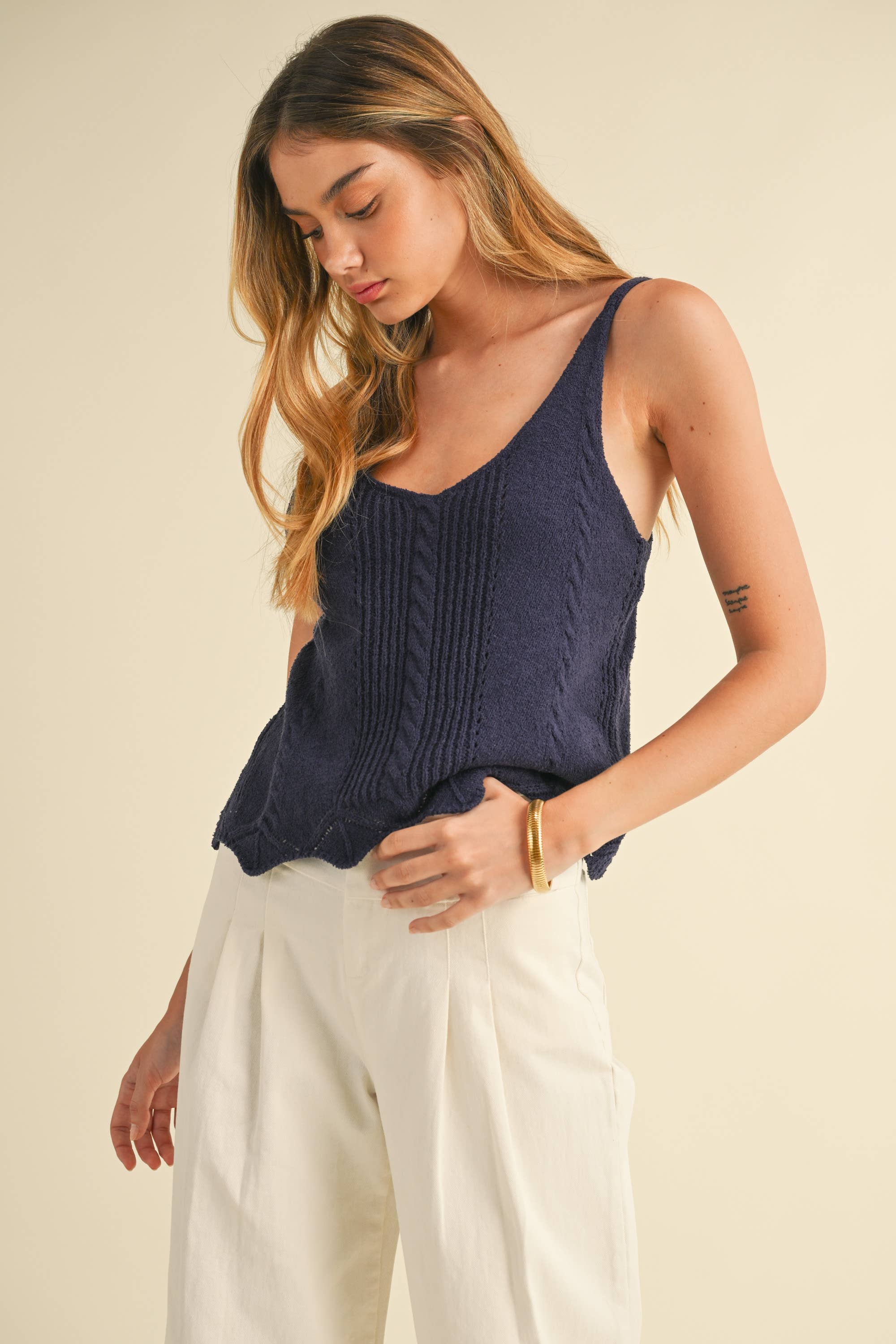 Crop Sweater Tank