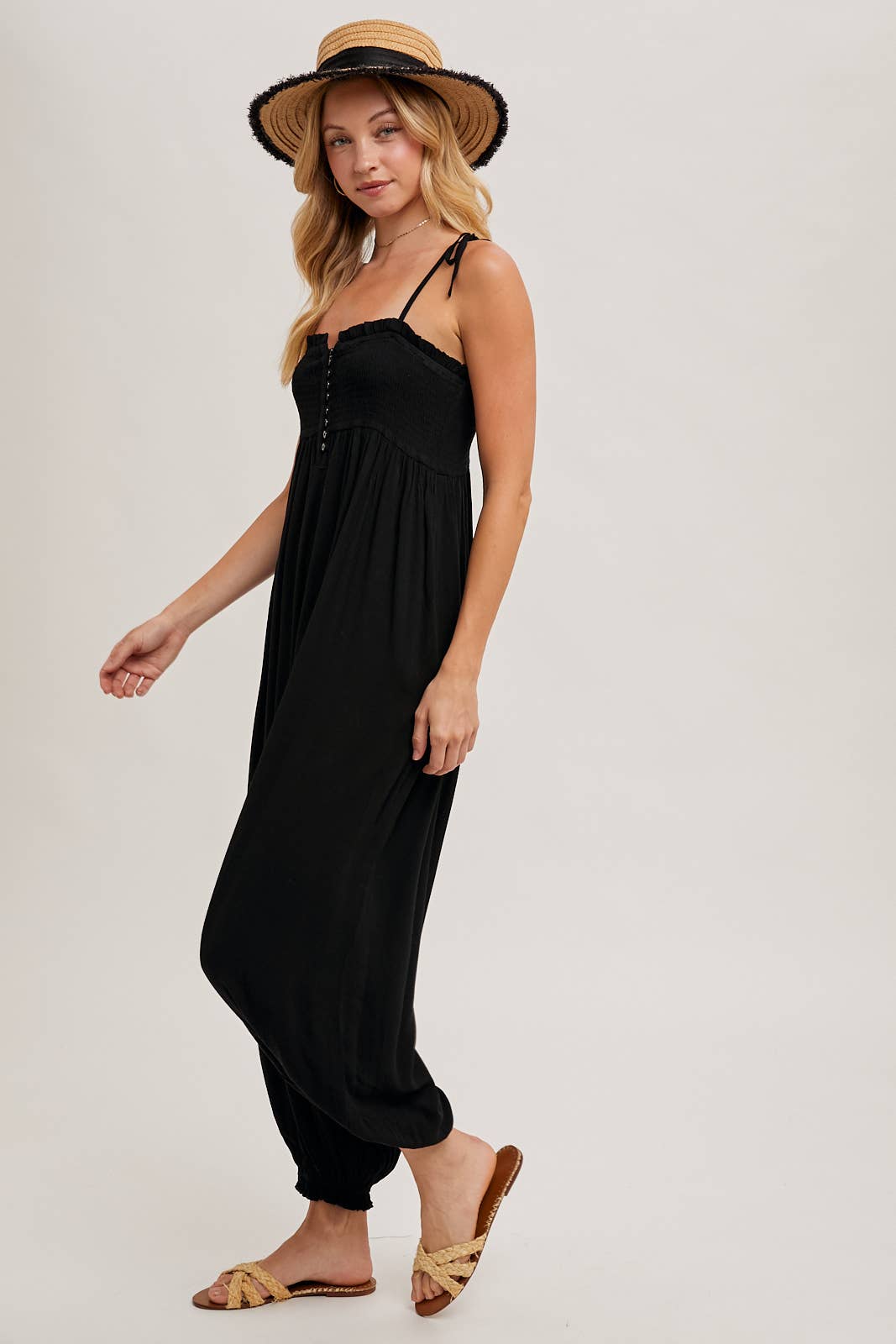 Shoulder Tie Jumpsuit