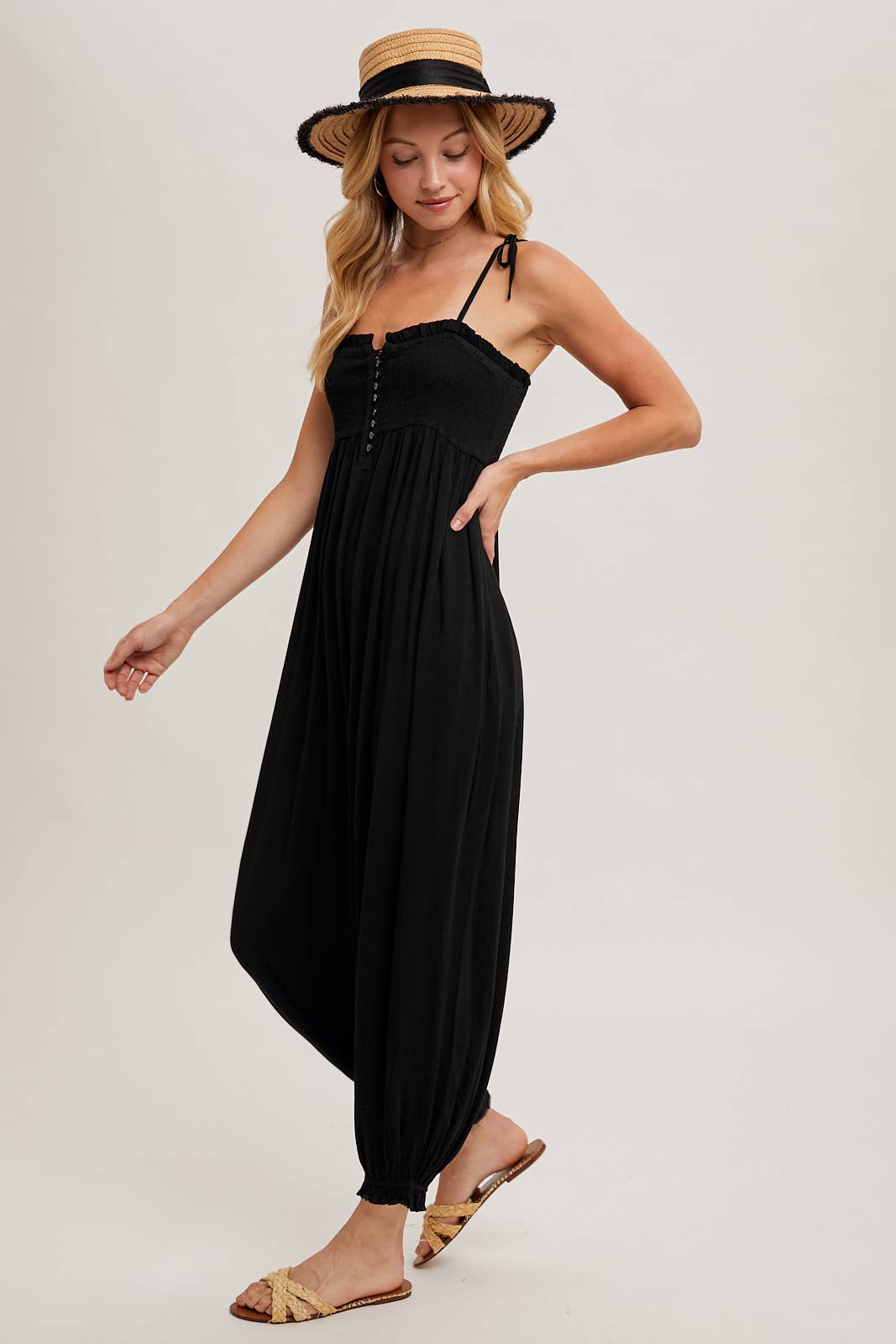 Shoulder Tie Jumpsuit