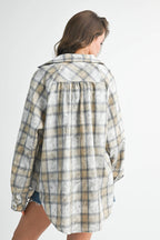 Laura Plaid Washed Flannel shirt