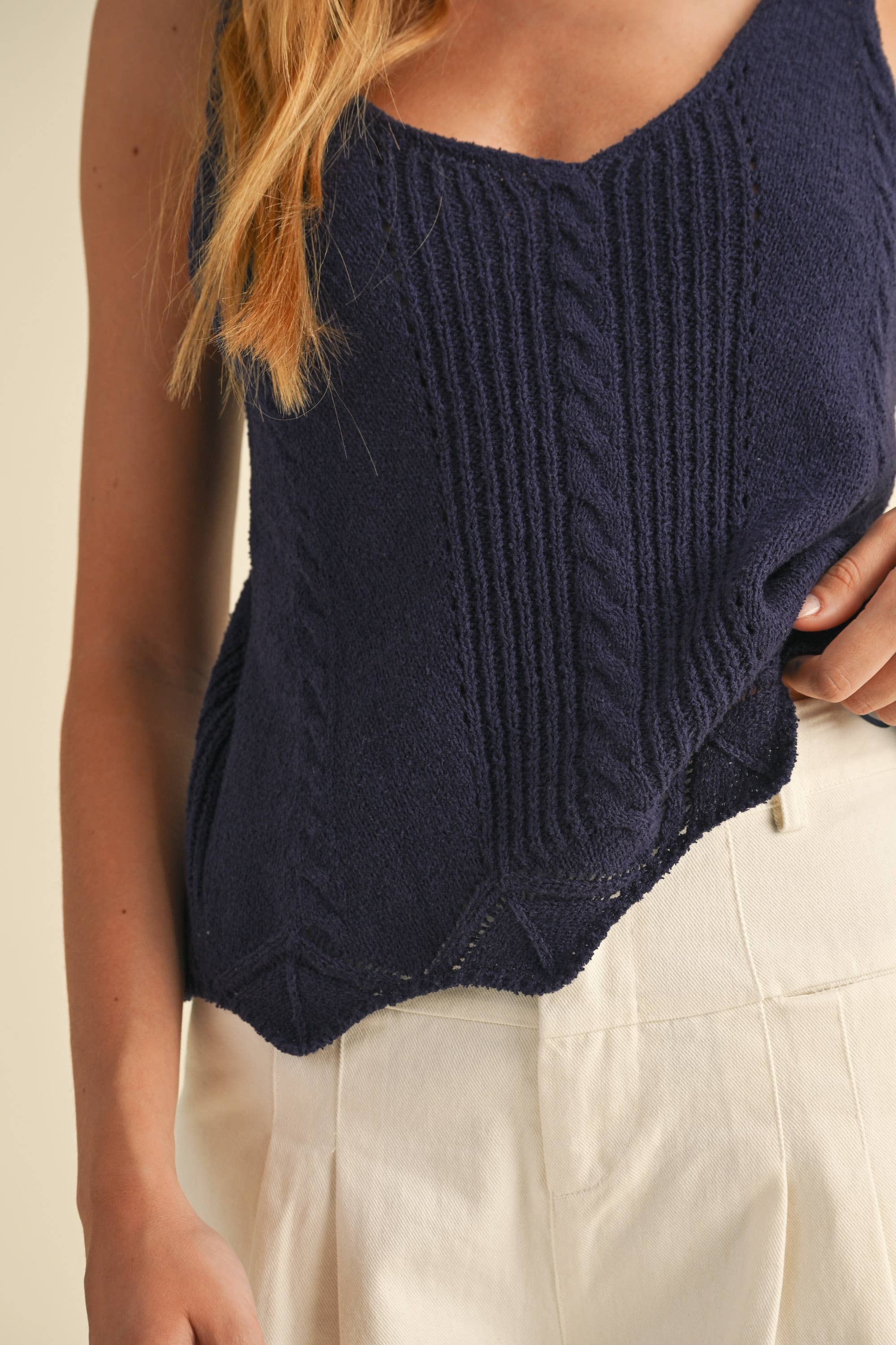 Crop Sweater Tank