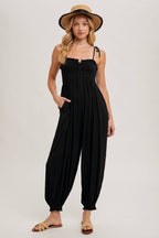 Shoulder Tie Jumpsuit