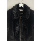 Faux Fur Plush Zippered Jacket