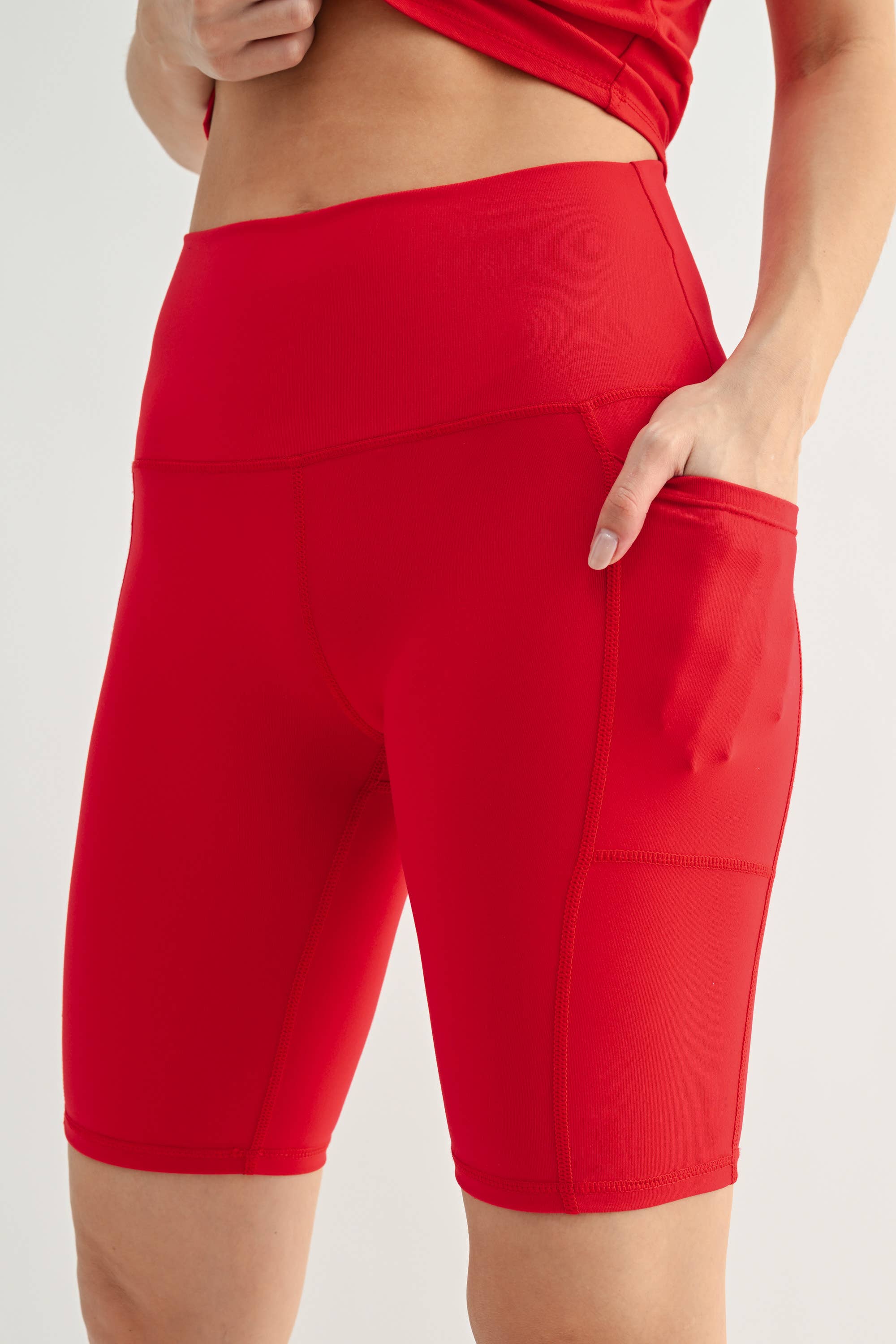 Tapered Band Essential Biker Shorts (multi colors available)
