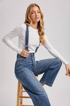 Detachable Suspender Jeans