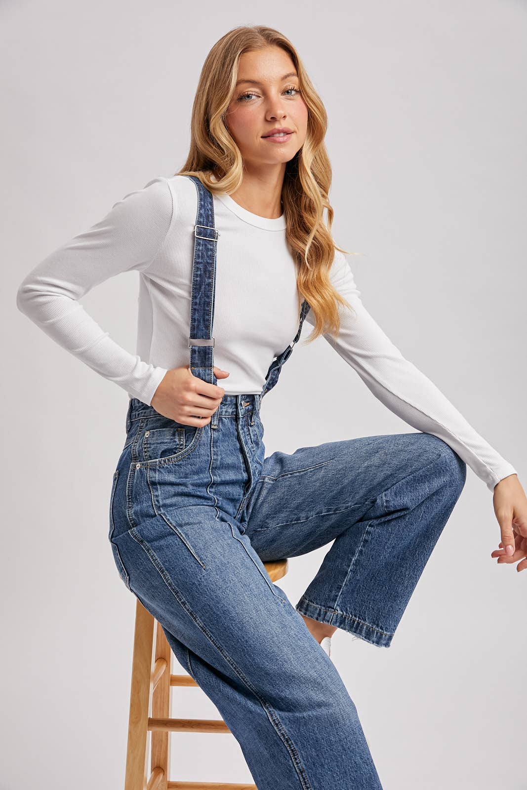 Detachable Suspender Jeans