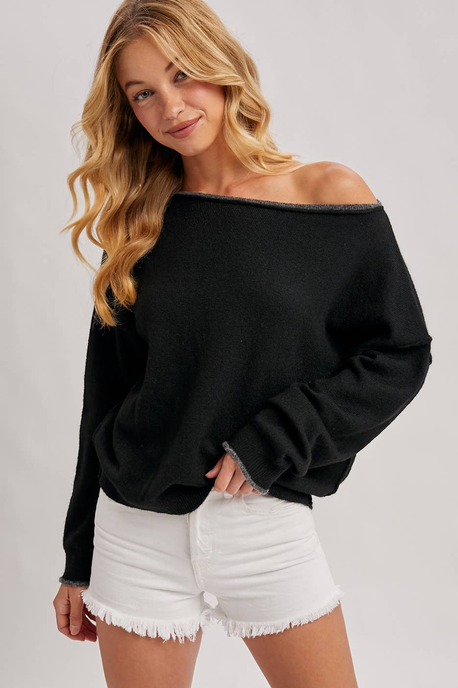Soft Heathered Knit Pullover