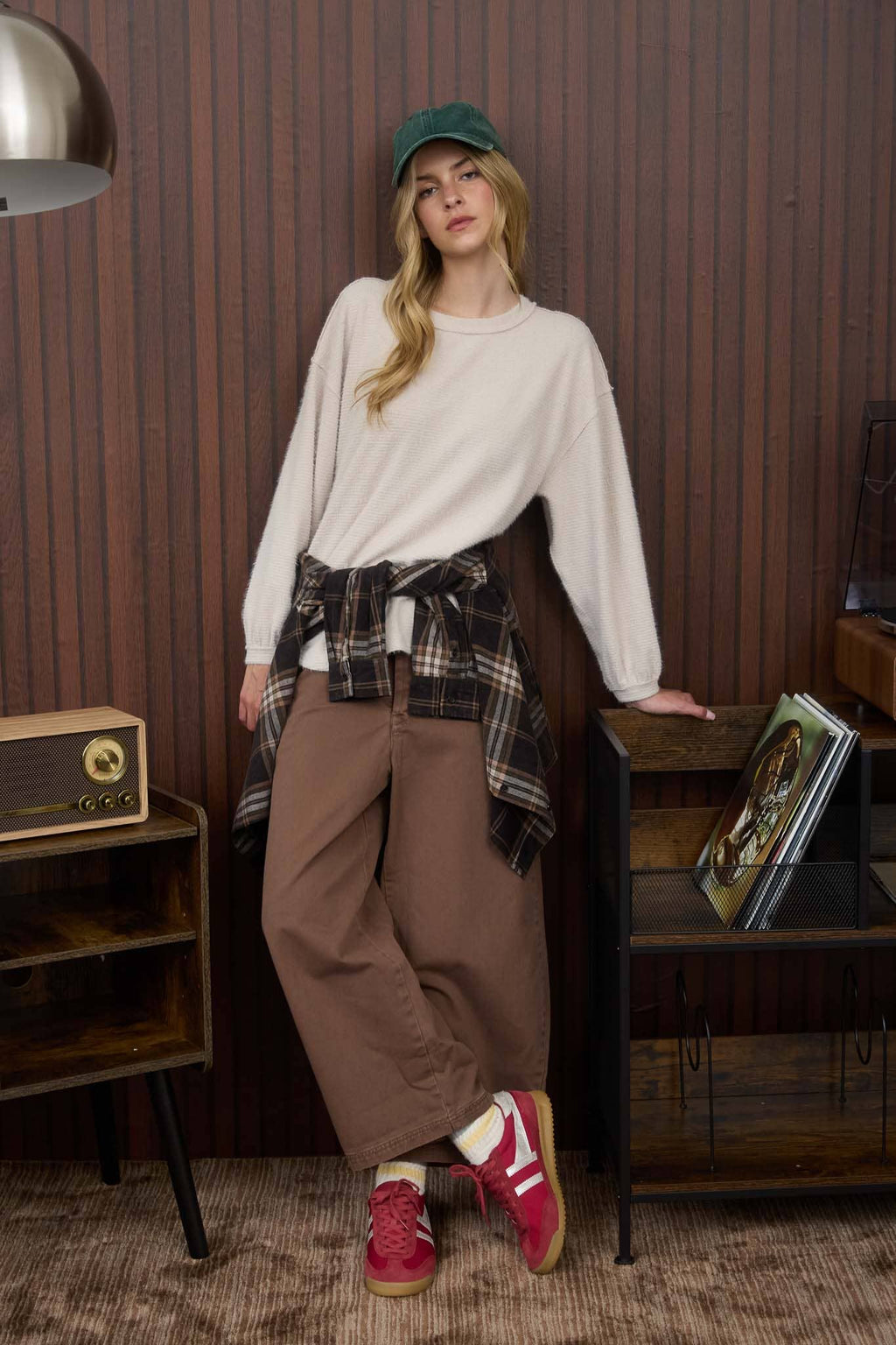 FUZZY KNIT LONG SLEEVE (two colors)