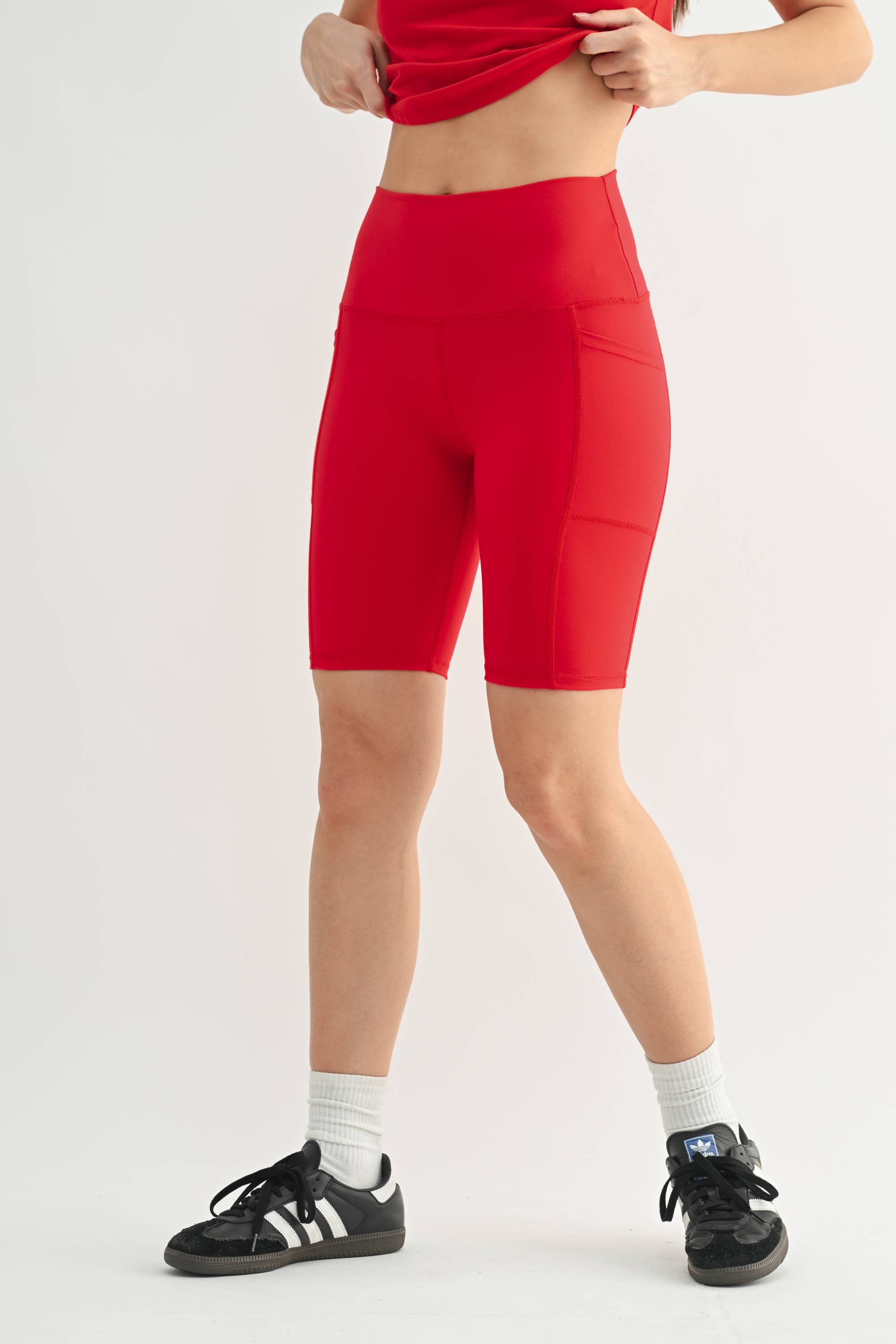Tapered Band Essential Biker Shorts (multi colors available)