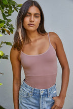 Seamless Spaghetti Strap Bodysuit (multi color options)