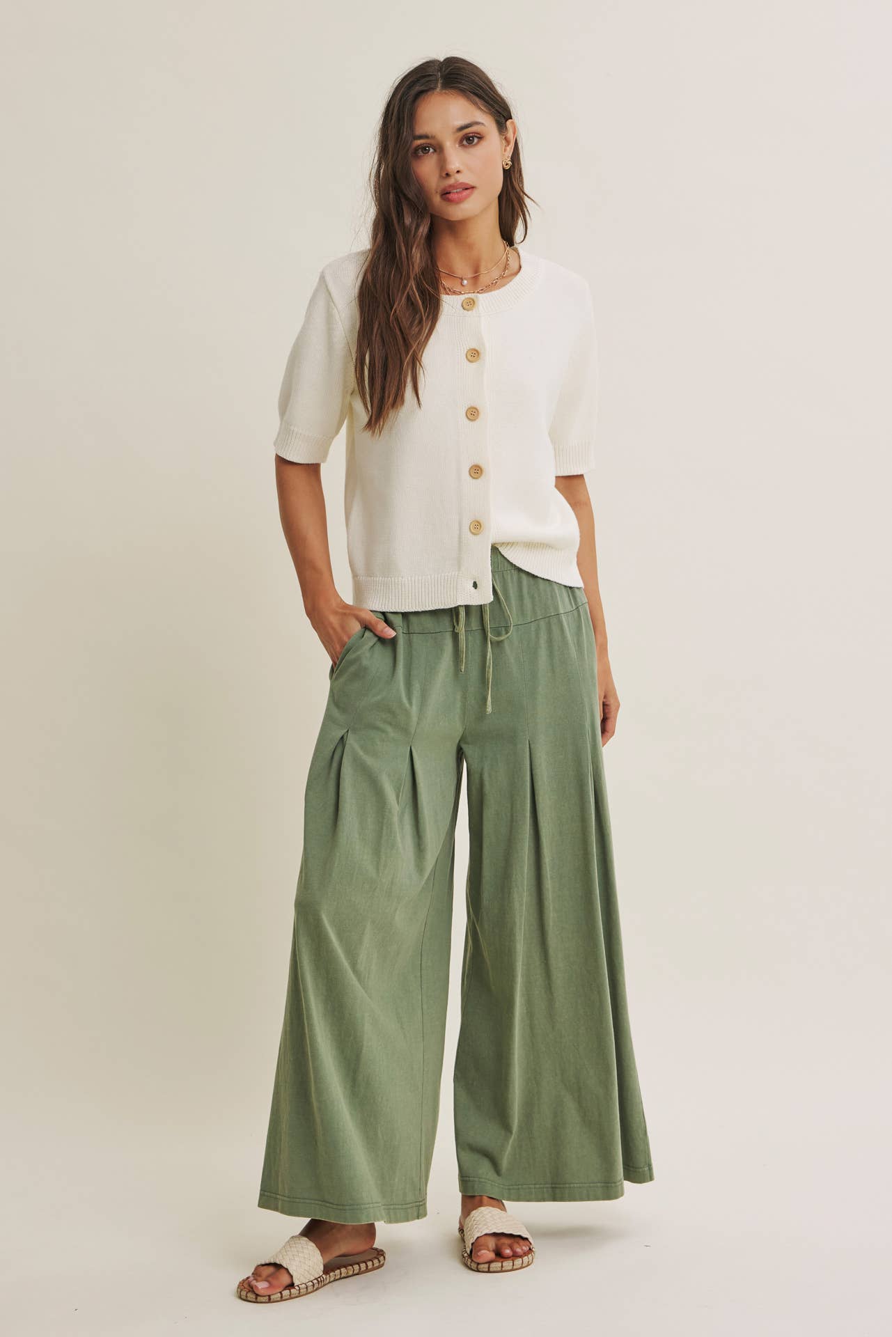 Weekend Coffee Cotton Cardigan – Ivory