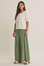 Weekend Coffee Cotton Cardigan – Ivory