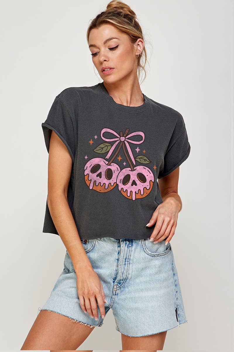 CHERRY PUMPKIN CROP TOP