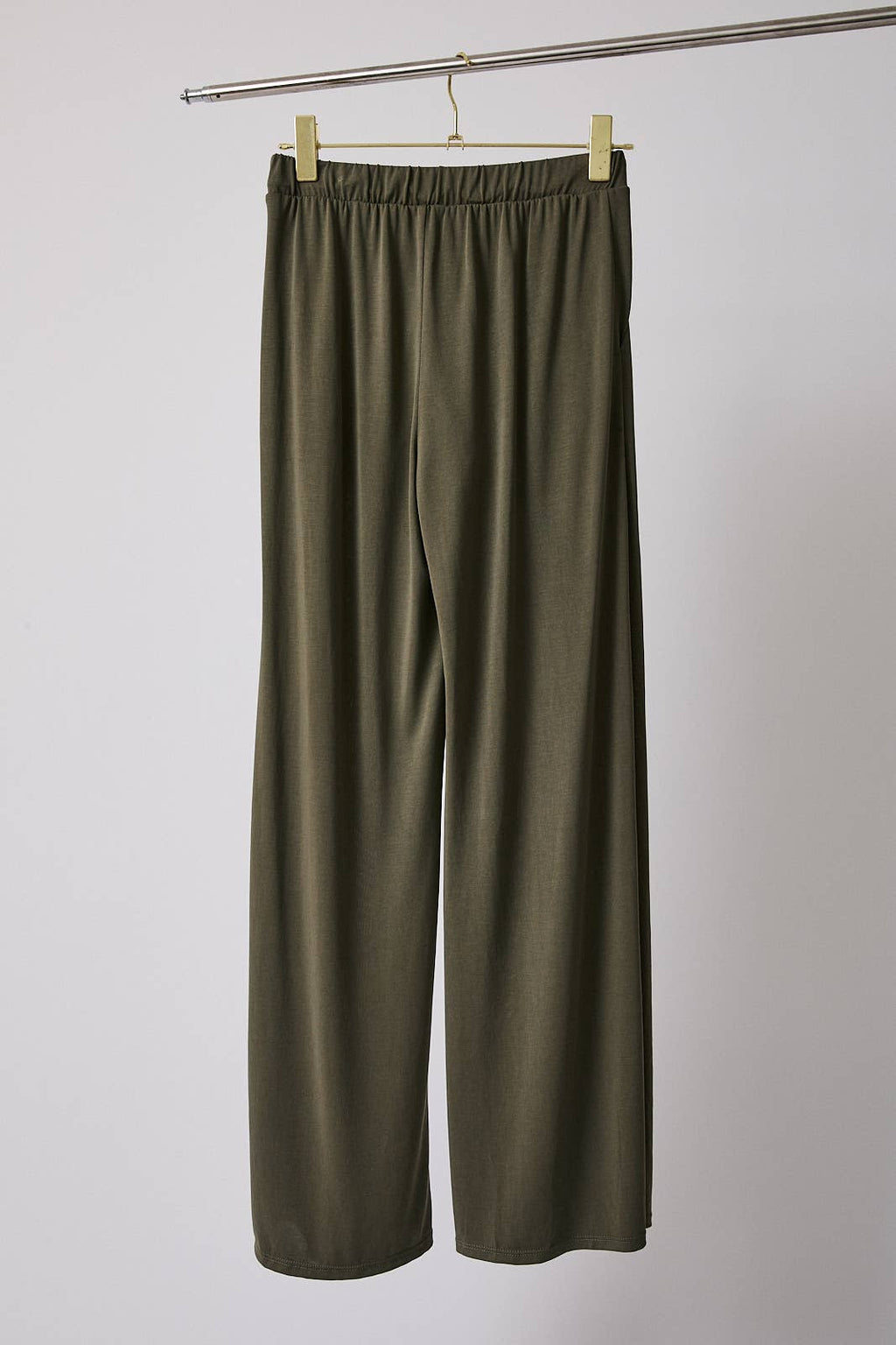 Elastic Waist Drawstring Wide Leg Pants - Flowy Palazzo Pants